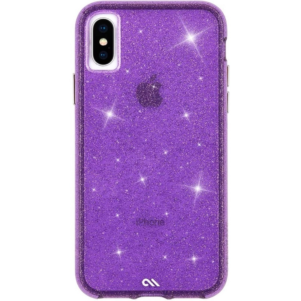 iPhone XS Case Mate Sheer Crystal Purple